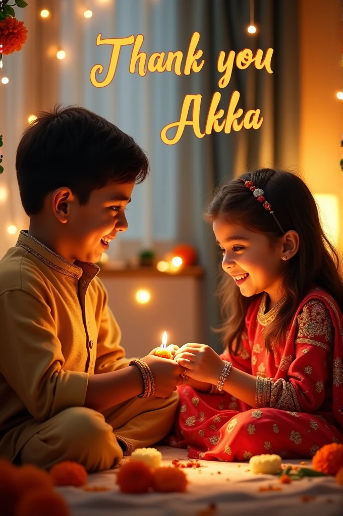 Rakshabandhan image with text Thank you akka