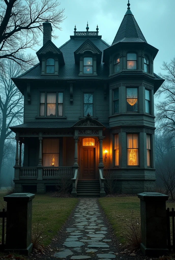 Setting: A haunted house