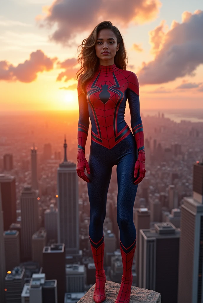 Zendaya dressed as Spider-Man