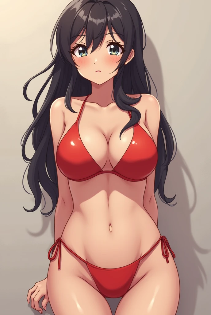 Create a thick anime girl nude