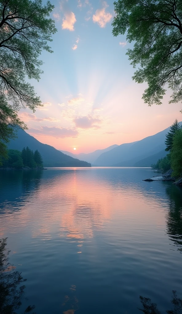 cover image background with a lake in the background