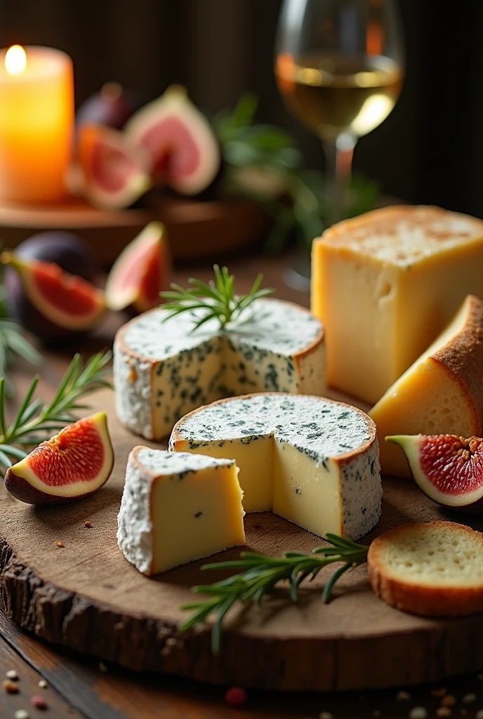Make me a delicious cheese on a table 