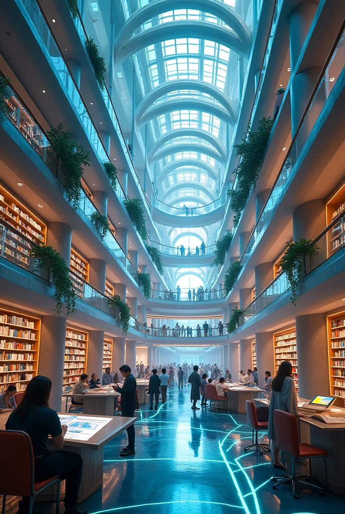 Library in the future world