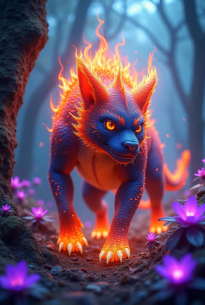 Fiery Ludo with blue
