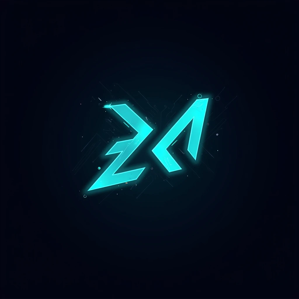 Logo for a clan named EKN and its color palette is #00FFFF 