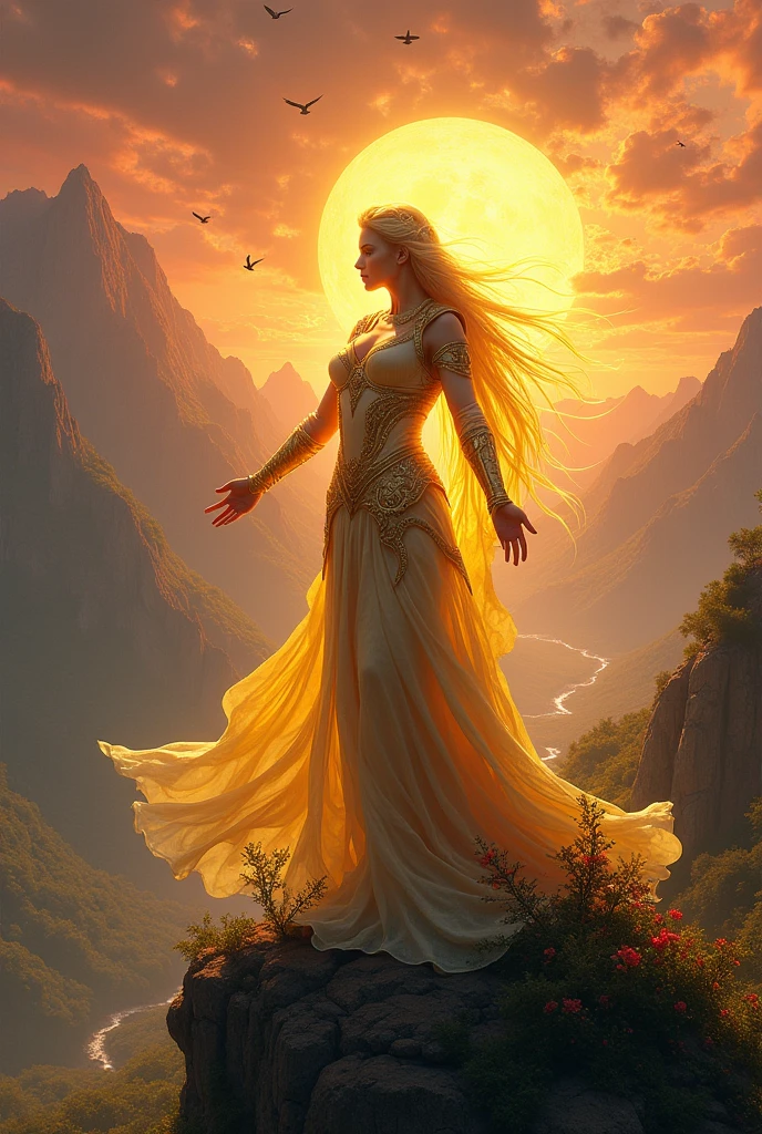 Sun goddess of war and death, nature, goddess of mountain