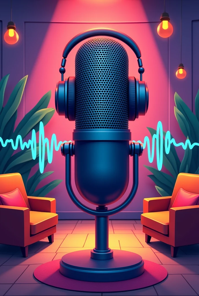 I want a profile cover photo for my Tik Tok channel of Podcast cuts