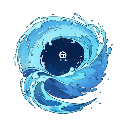 Create a logo featuring a stylized Pipeline wave shaped as the letter 'S' and a kettlebell, facing towards the right. The design should be clean and very simple, suitable for a logo. The overall look should be modern and easily recognizable. white background. No human or any character.