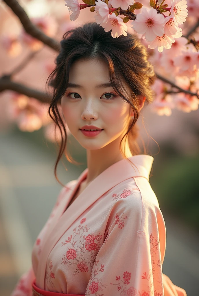 An elegantly dressed Japanese woman in natural light、Close-up of breasts and pussy、It shows her inner peace and outer charm.。Sexy and cool