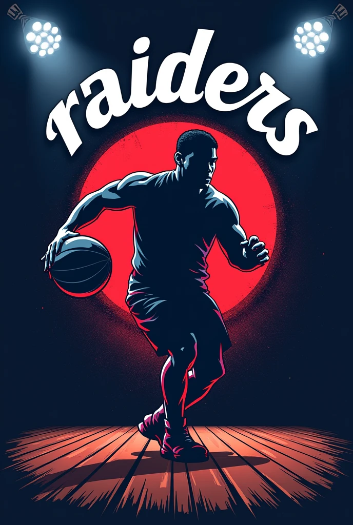 Create a logo for a basketball team called the Raiders