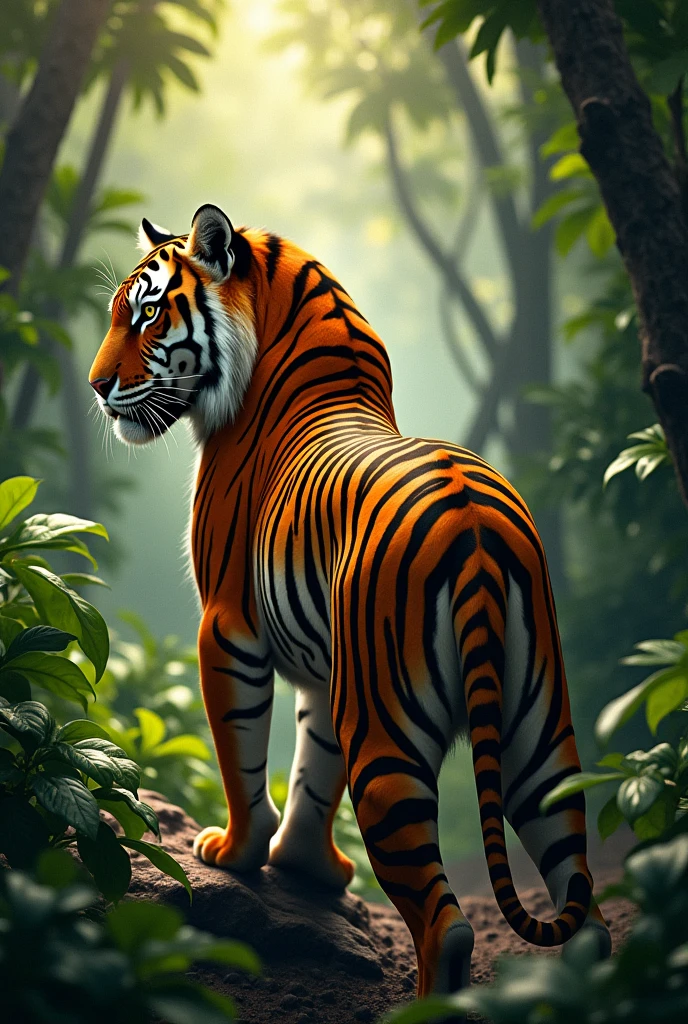 Talal is written on the back of tiger image