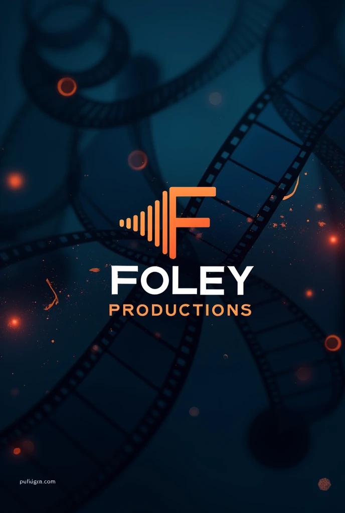 a logo for an audiovisual production company called "foley productions"