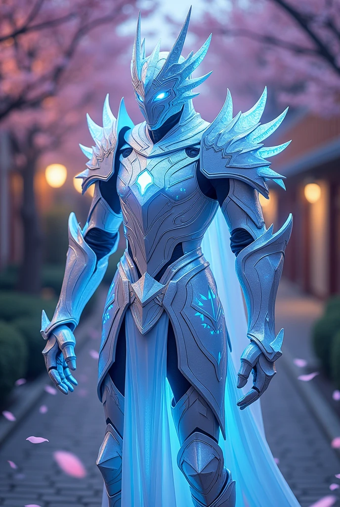 White and Blue Dragon Armor Sacred Gear Highschool DxD