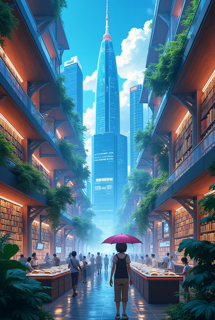 Anime e-library in the future world