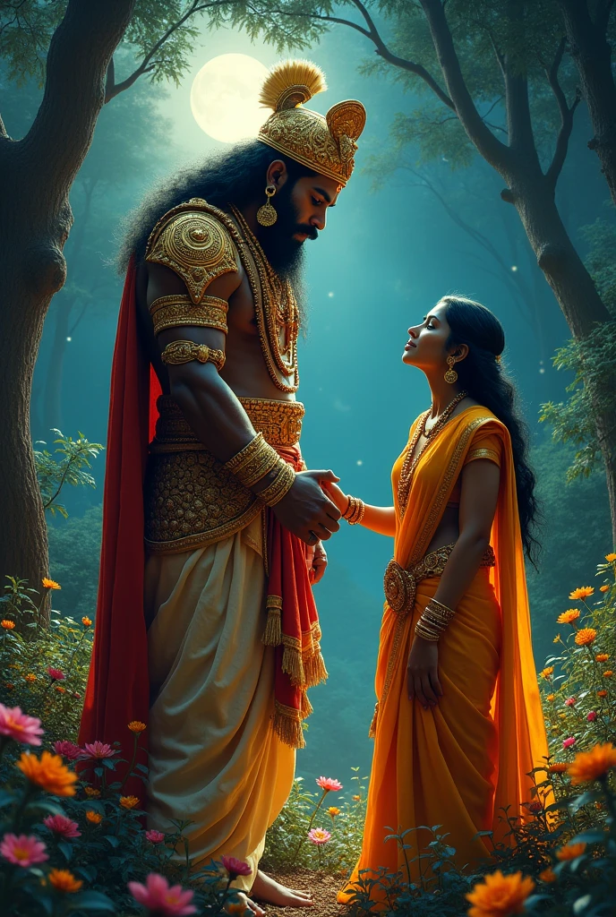 Ravana is taking mother Sita with him