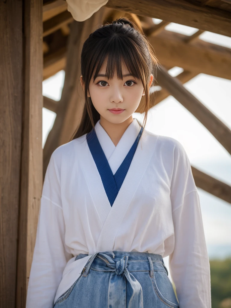 (Highest quality,8k,High resolution:1.2),(Cute Japanese Girl,one person's,Japanese Gravure Idol),Teen,(Huge breasts:1.1),Long Hair,Blonde,Colored contact lenses and dull bangs,Tight waist,Oily skin,Smeared with body oil,(See through,Sailor suit,Seraphim,High leg cut:1.15),(On a vinyl air mattress,On the soapland mattress,At night,At the motel),Inner thigh,Cleavage,encounter,Panty shot,fear,Wet,Undo 5 buttons,sitting,Grown-up high school girl、whole body