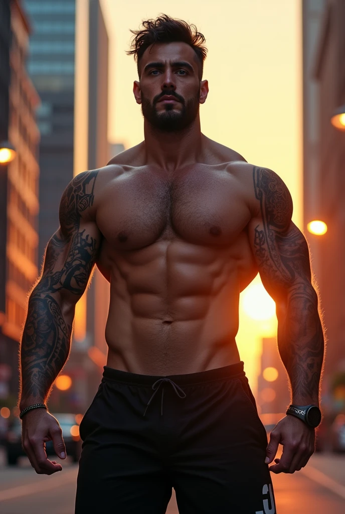 make a tall muscular man