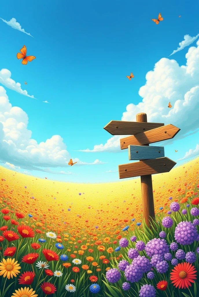 field of flowers