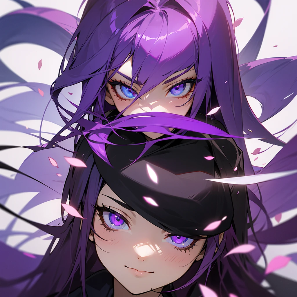 Orchid Treves
Appearance: and a refined girl with exotic features and long purple hair, arranged around her head, Like the petals of an orchid. Her eyes are blue-violet.
Personality: Mysterious and intelligent, she loves solving puzzles. Her strength is to instill fear in her enemies with her eyes.