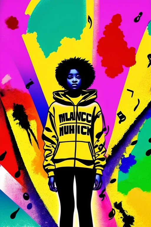 A background filled with scattered musical notes in various sizes and colors
A background completely filled with scattered musical notes in various sizes and colors, covering the entire screen.
beautiful girl colorful image
Dance hiphop Dance CREW Waacking Dance
Punking
gorilla dancer、
black medium hair black medium hair
Five fingers Baggy clothes Baggy clothes