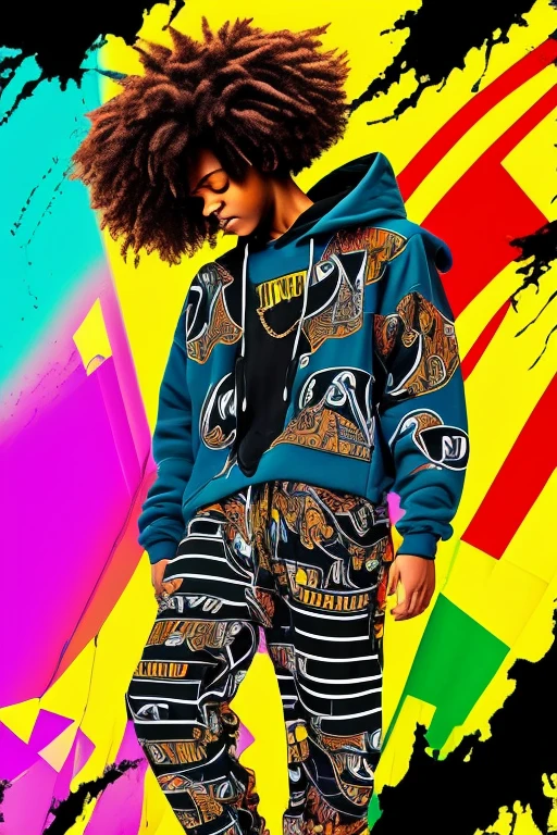 A background filled with scattered musical notes in various sizes and colors
A background completely filled with scattered musical notes in various sizes and colors, covering the entire screen.
beautiful girl colorful image
Dance hiphop Dance CREW Waacking Dance
Punking
gorilla dancer、
black medium hair black medium hair
Five fingers Baggy clothes Baggy clothes