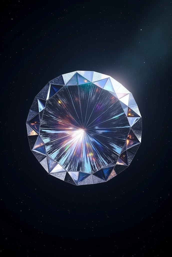 A giant circle shape diamond in the space 