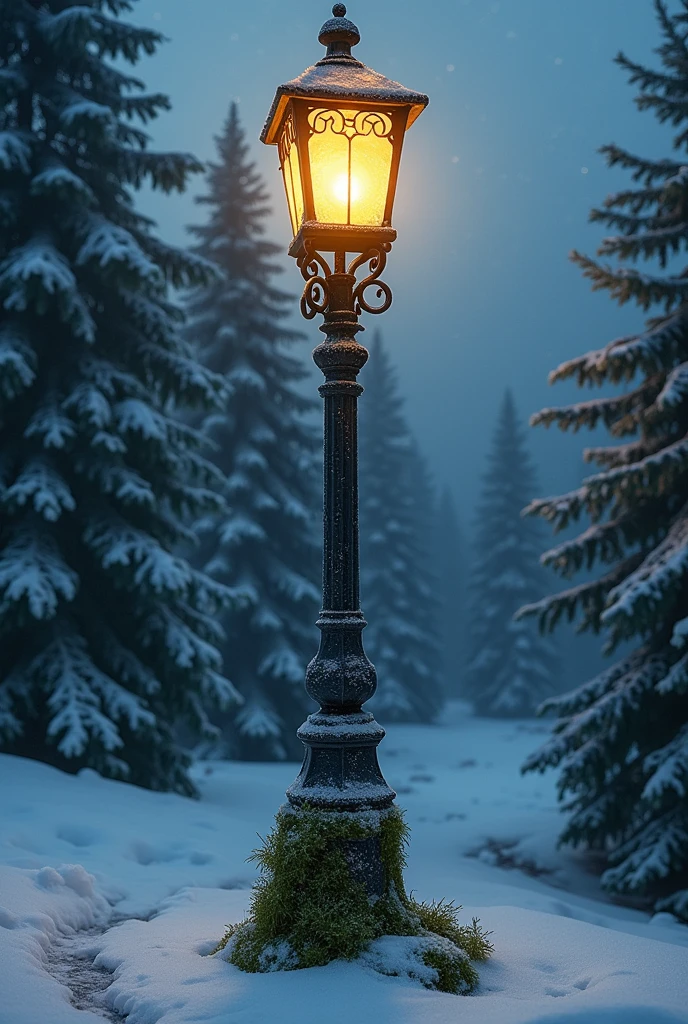 A lamppost inspired by the movie Narnia