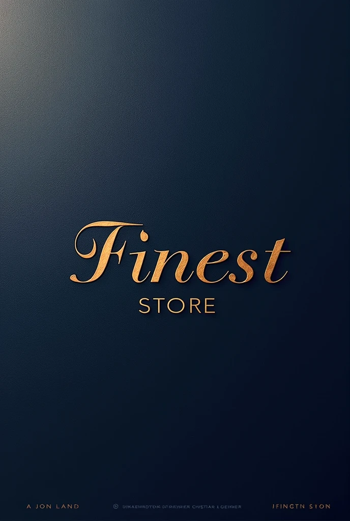 Create a sleek and elegant logo for "Finest Store" that conveys luxury and sophistication. Incorporate a refined color palette and a modern font to highlight the store’s commitment to top-tier products. Aim for a design that reflects both exclusivity and high quality