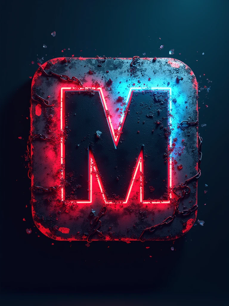 AppIcon logo for game name  MM in gangster style gta5 art style