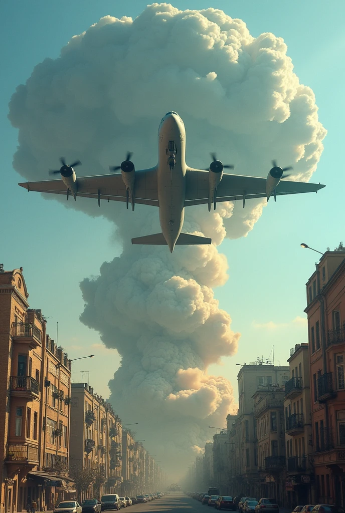 A Tupolev Tu-95 flew at an altitude of 300 feet over an Israeli city and dropped a 40,000-ton atomic bomb on the Israeli capital, leaving behind a trail of destruction and rubble. 