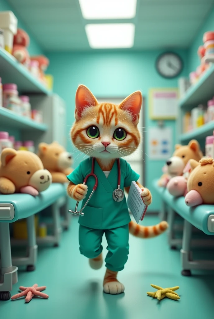 Emergency room nurse cat