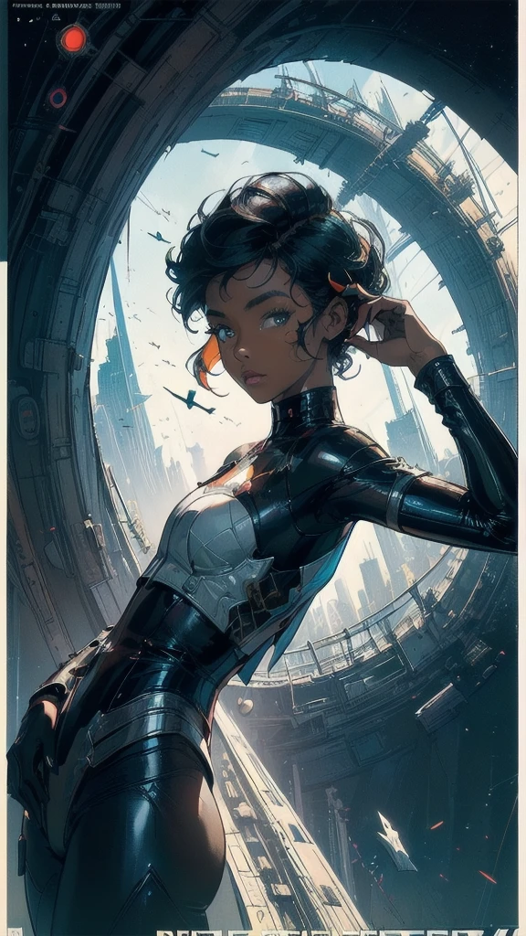 (((masterpiece, highest quality))),(((solo:1.2))),(((1girl:1.2))),32k wallpaper, very detailed, poster, vintage science fiction,(((((geometric cinematic movie poster))))), ((((bauhaus)))),(((abstract))),((((mid century modern)))),(((((portfolio))))),(((((Close-up))))),(((((bust up))))),((((more various angle)))),(((highlight))),((((heterochromia)))),(((complete. detailed face))),(((Extremely talented))),(((most complecated machine))),(((Overall colorfully))),((((((Absolutely simple background)))))),(((great black skin woman))),(((great Traveler)))
