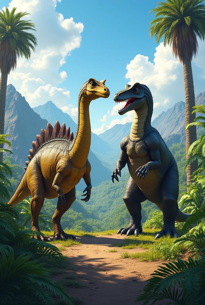 Concavenator plus euoplocephalus