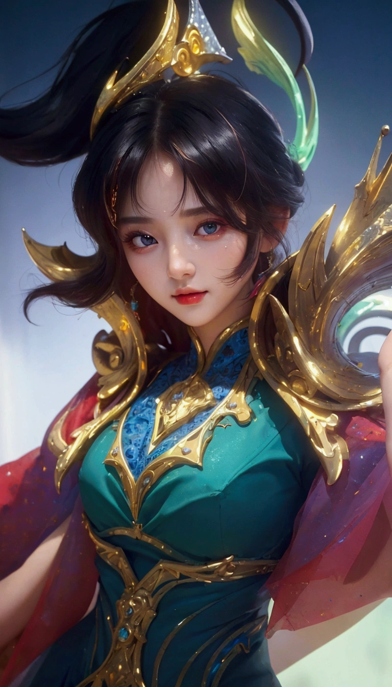 ((Best quality, 8k, Masterpiece : 1.3)), upper body, Sharp focus : 1.2, Beautiful woman with perfect figure, Highly detailed facial and skin texture, Detailed eyes, Double eyelids, Interior view, perfect lighting, Glowing skin,