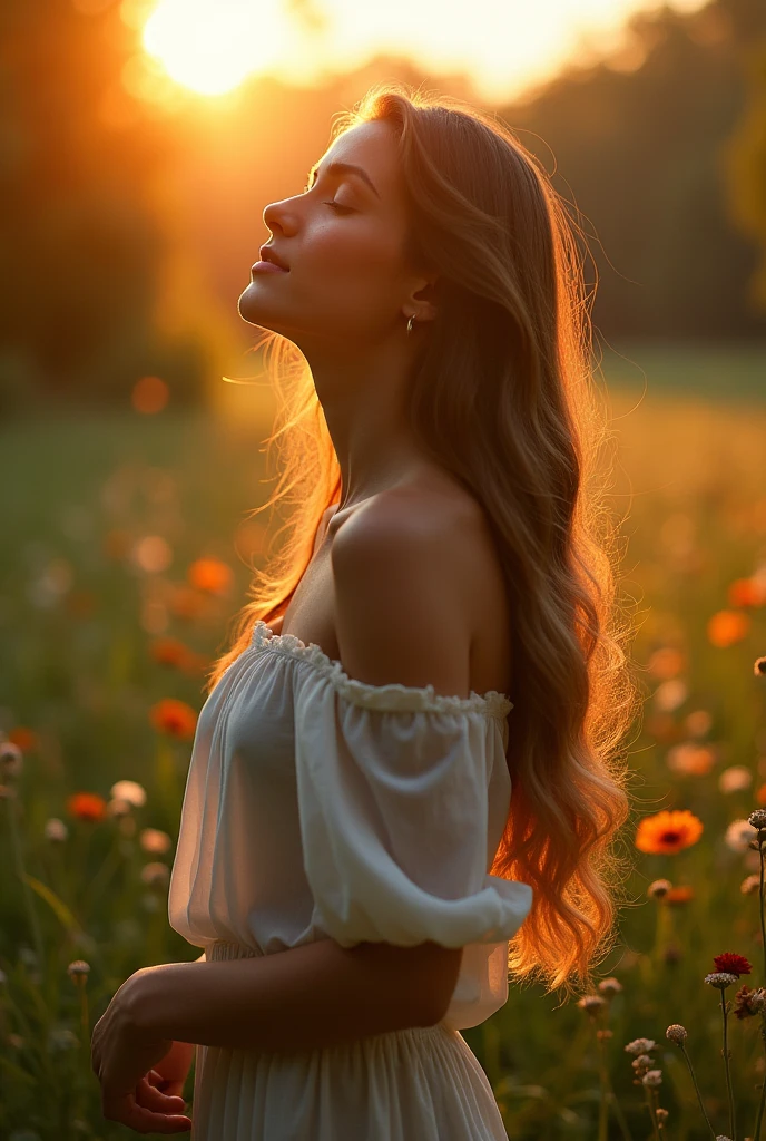 standing nude girl
look up