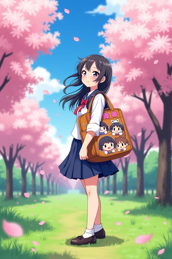 Cute Japanese、naked、nude、school bag、