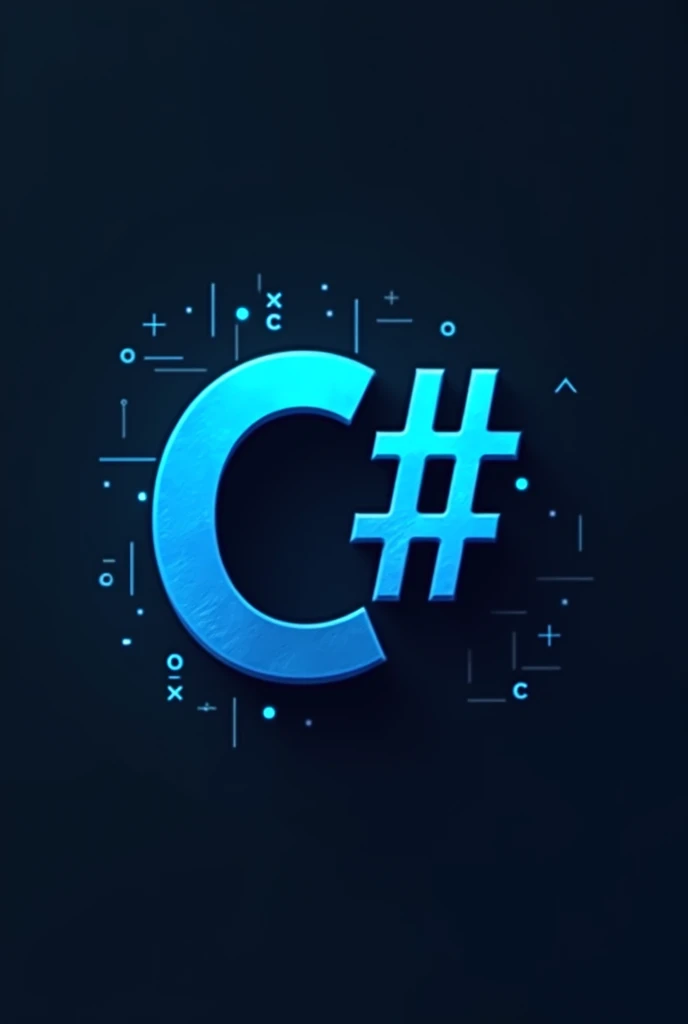 "Create a modern and attractive logo for C#. The design must include:
The text 'C#' in a clear and contemporary font, that conveys technology and professionalism.
Visual elements that represent programming, as code icons, a text or graphics editor that symbolizes software development.
Predominant colors like blue and black, that are commonly associated with the C brand# and software development.
A design that is simple and memorable, Suitable for use on websites, Applications and marketing materials.
Include a clean and minimalist background to make the logo stand out."
just a C.