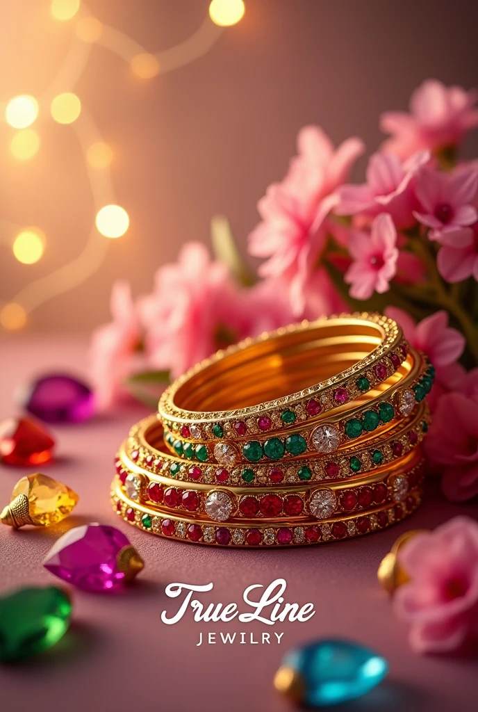 Gems and jewellery happy raksha bandhan and trueline jewellery logo