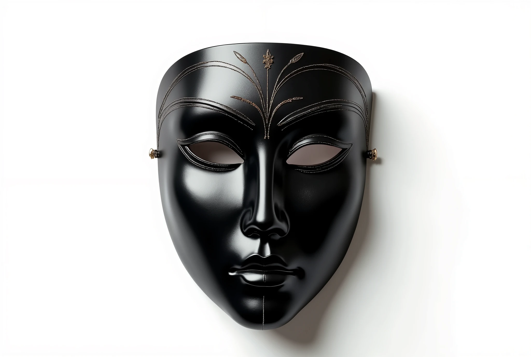 (photorealism:1.2), black mask Isolated on a white background
