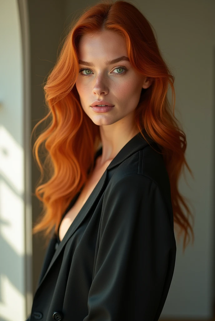 belle fille, greek model, Mannequin de 23 ans, redhead model looking at the camera, woman with a beautiful face, long hair woman,