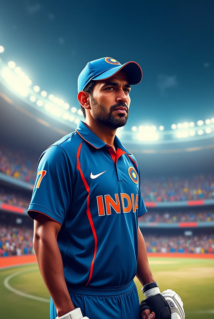 Ms dhoni cricketer with hat