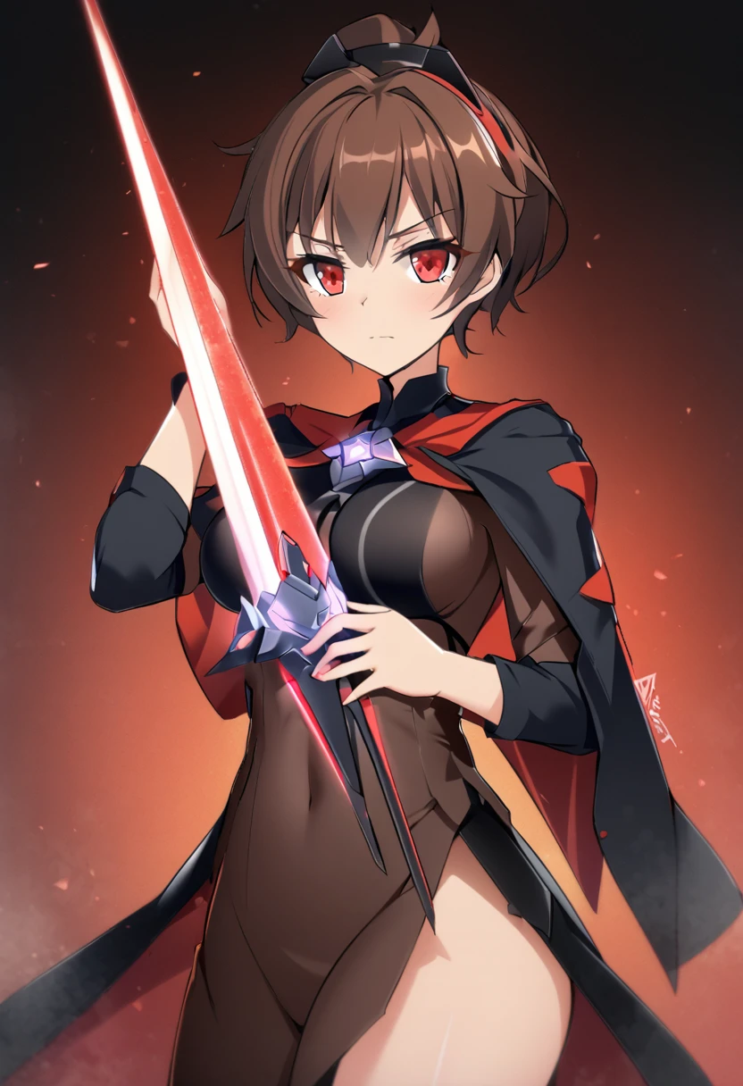 zPL, score_9, score_8_up, score_7_up, source anime, 8k, absurdities, 1girl, solo, samea has brown hair, red eyes, skin color, short, with medium breasts, neutral face and she is not pale, nacked, she is a wizard