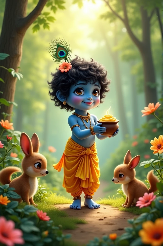  Krishna with 