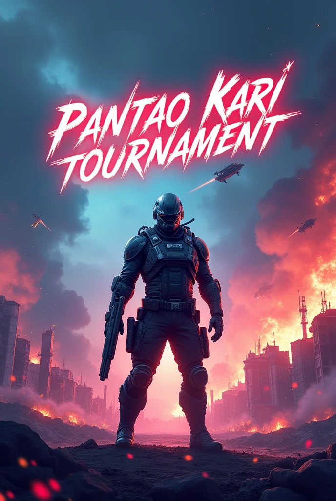 Make me a BGMI tournament banner,
And write Pantao Kari Tournament 