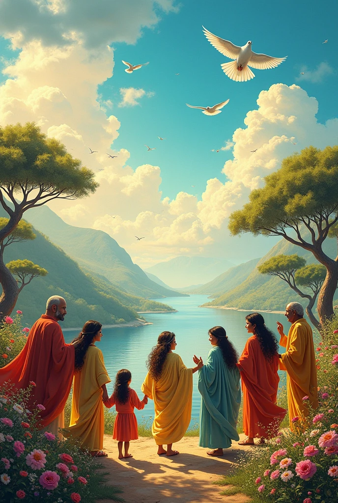 People from all over the world have chosen peace and transcended collective consciousness, making planet Earth a paradise where there is no more suffering. 