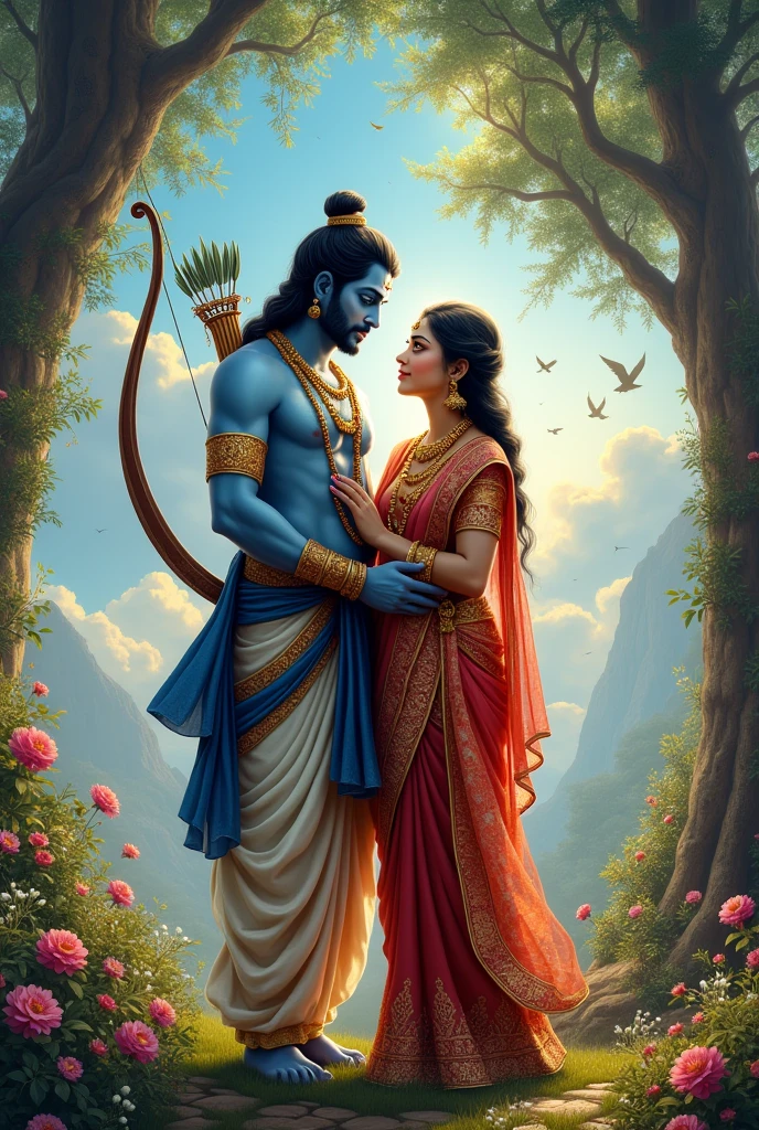 Image of lord Rama with sita