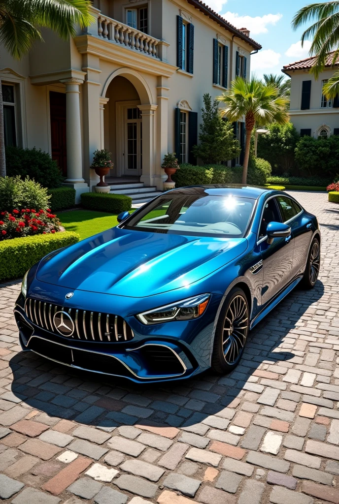 Draw a picture of a luxury car with 4 doors.