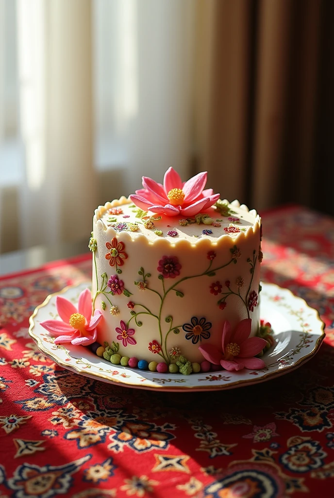 cake, rugs