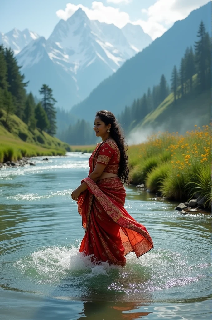 nepali rai cast woman in river
