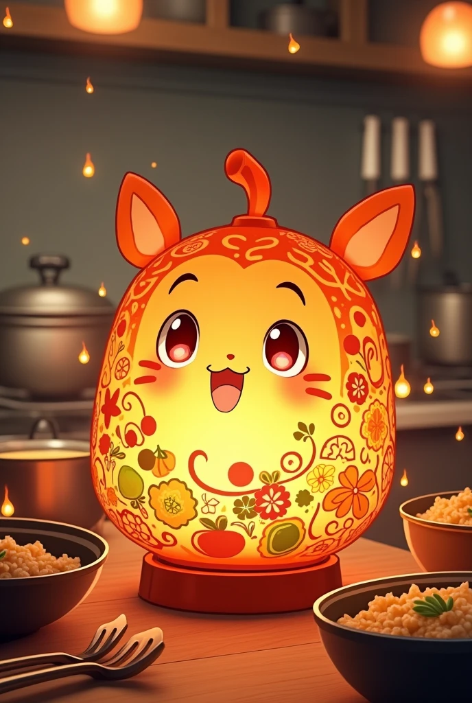 Create a lantern character from the anime Shokugeki no Souma